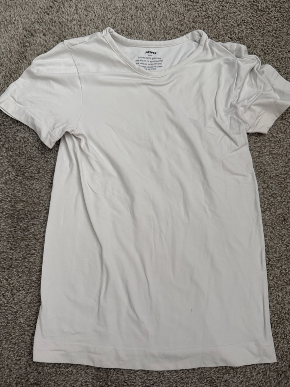 SKIMS Women's Cream Short Sleeve Tee